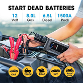 Faulty TOPDON - Volcano 1500 - Battery Jump Starter & Power Supply - 12V - 1500A - 18,000mAh